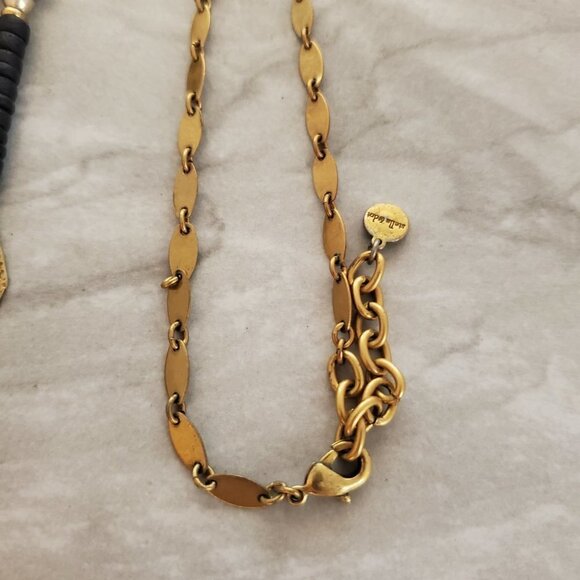 ✨ Stella and Dot Labradorite Artisan Druzy Beaded Stone Pave Rhinestone Pendant - Picture 7 of 16